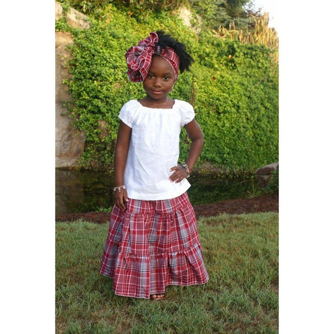 Girl’s Jamaican Bandana Skirt Set