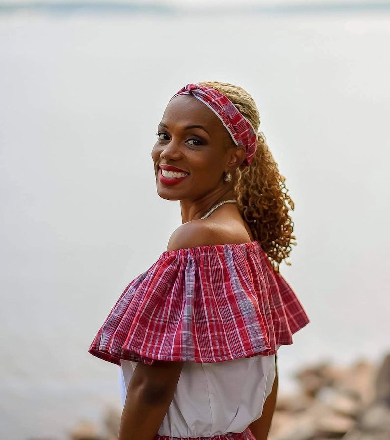Ladies Jamaican Bandana Cultural Outfit