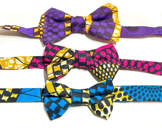 Swirls African Bow Tie