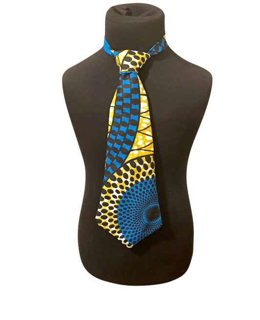 Blue Boy’s African Print Tie