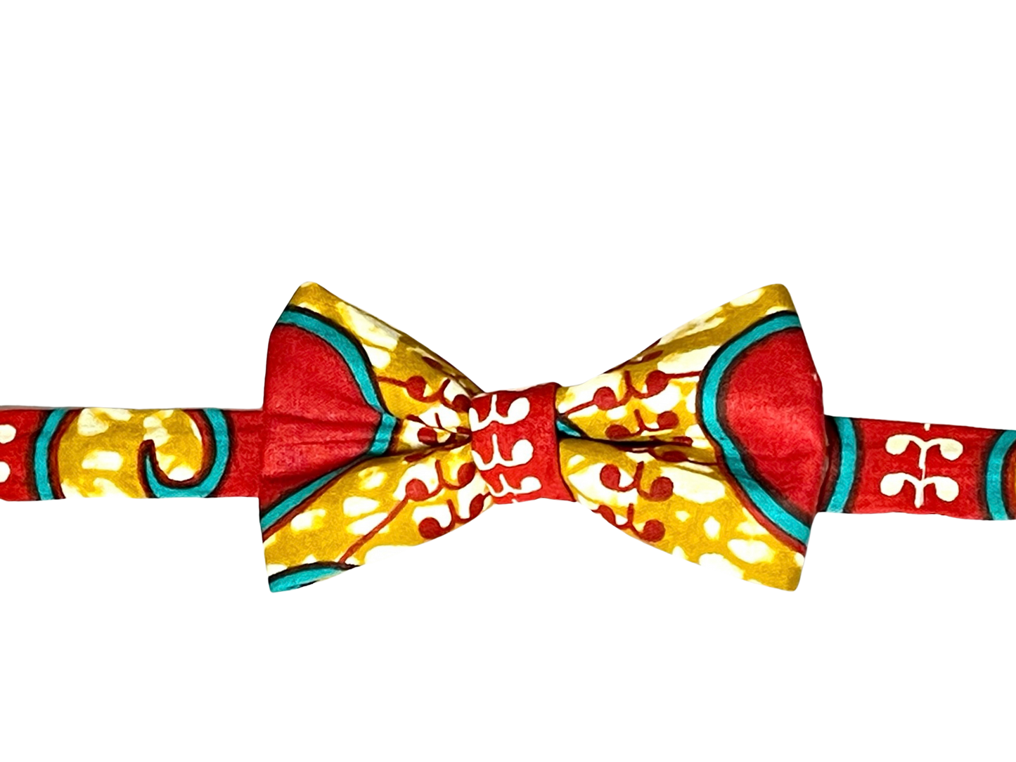African Print Bow Tie with Pocket Square