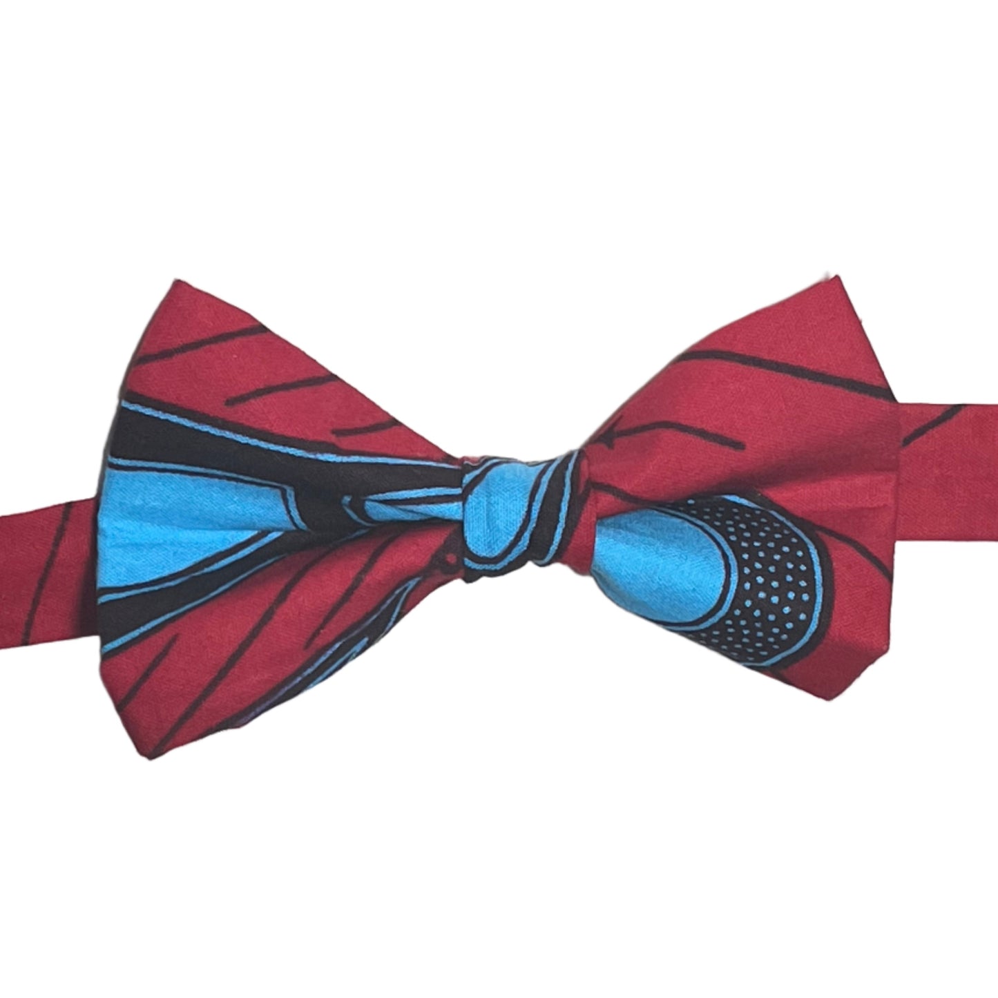 Red & Blue African Bow Tie