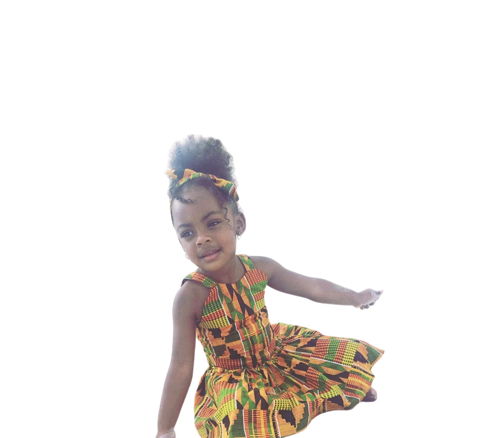 Kente Outfit with Crop Top