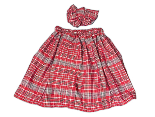 Conjunto de falda con bandana jamaicana para niñas
