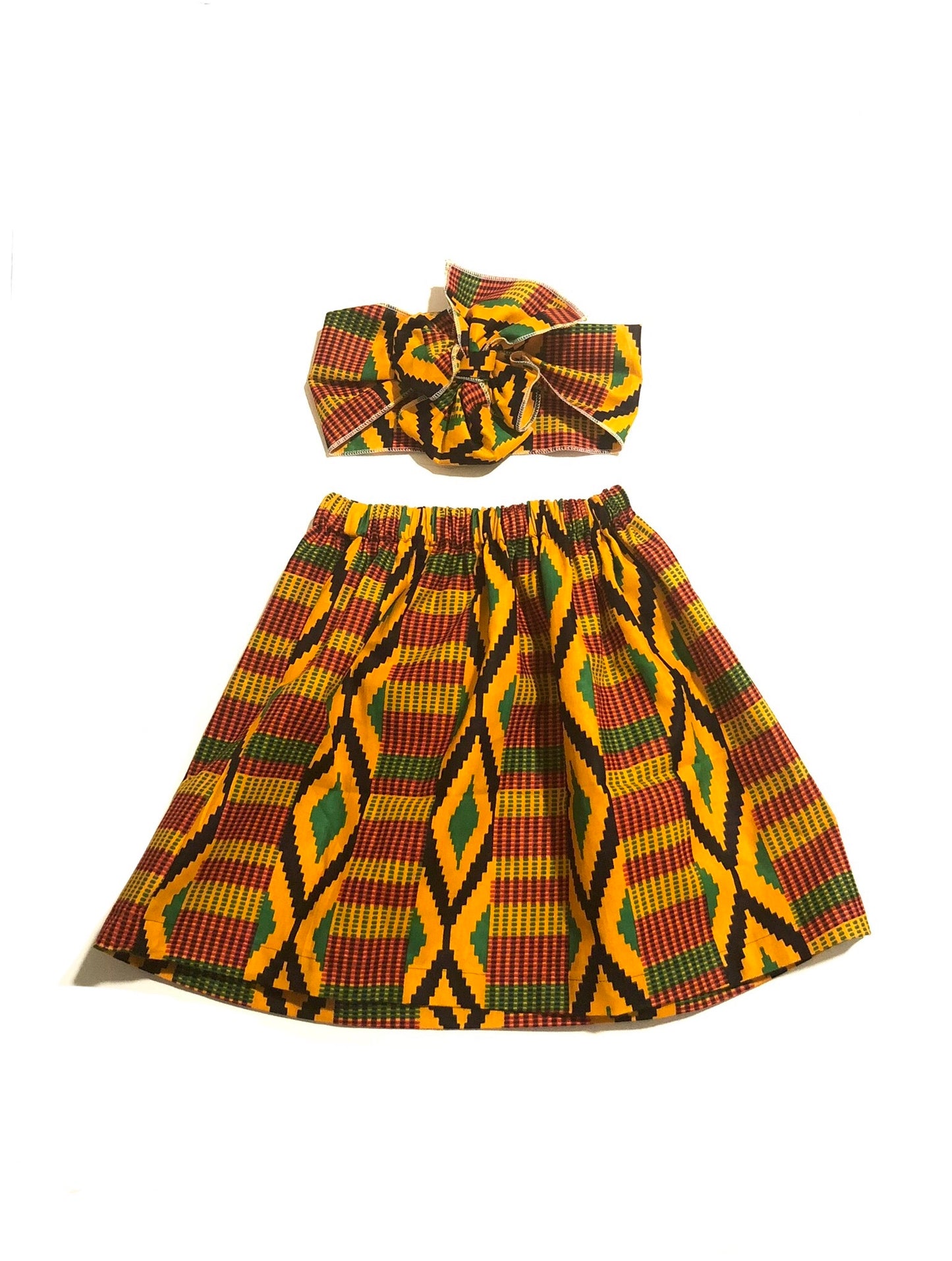 African Diamond Skirt Set