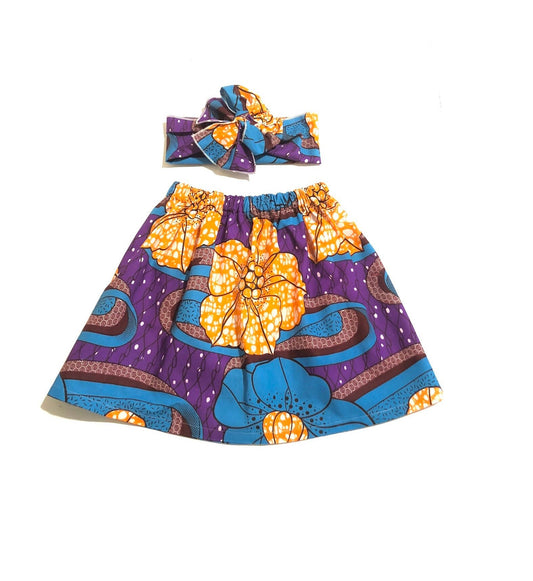Ayana African Skirt and Head Wrap