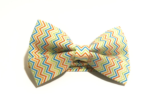 Celebration Stripes Pre-Tied Bow Tie for Boys and Men. Makes a perfect gift for Christmas or Father’s Day.