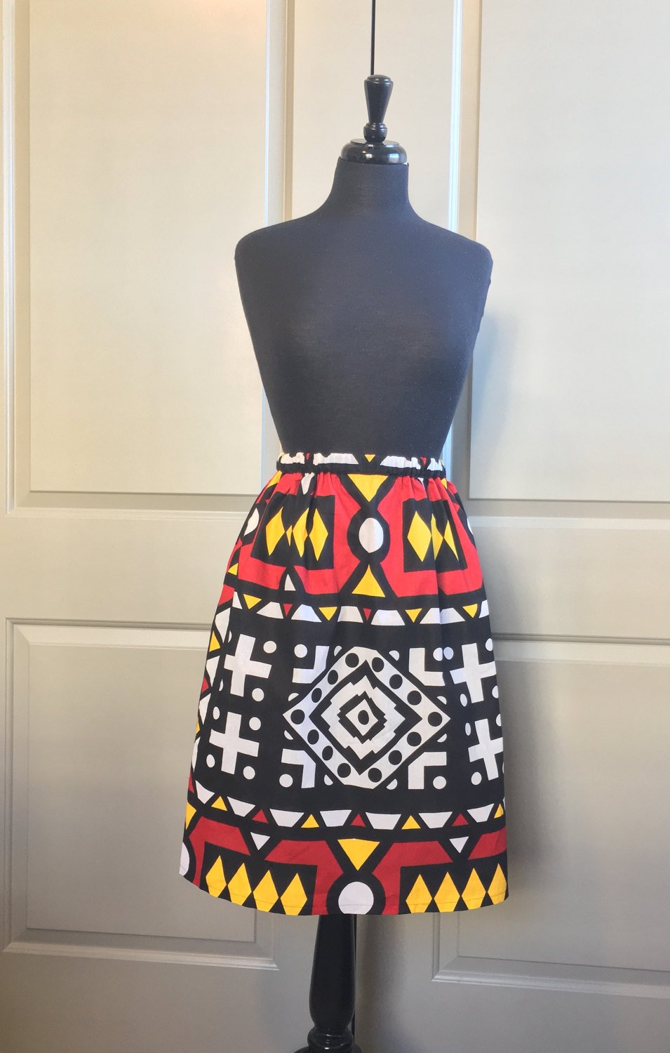 Conjunto de falda africana angoleña para mujer