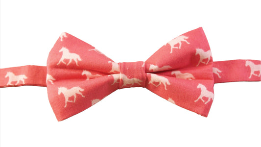 Derby horses print bow ties for boys as well as men.