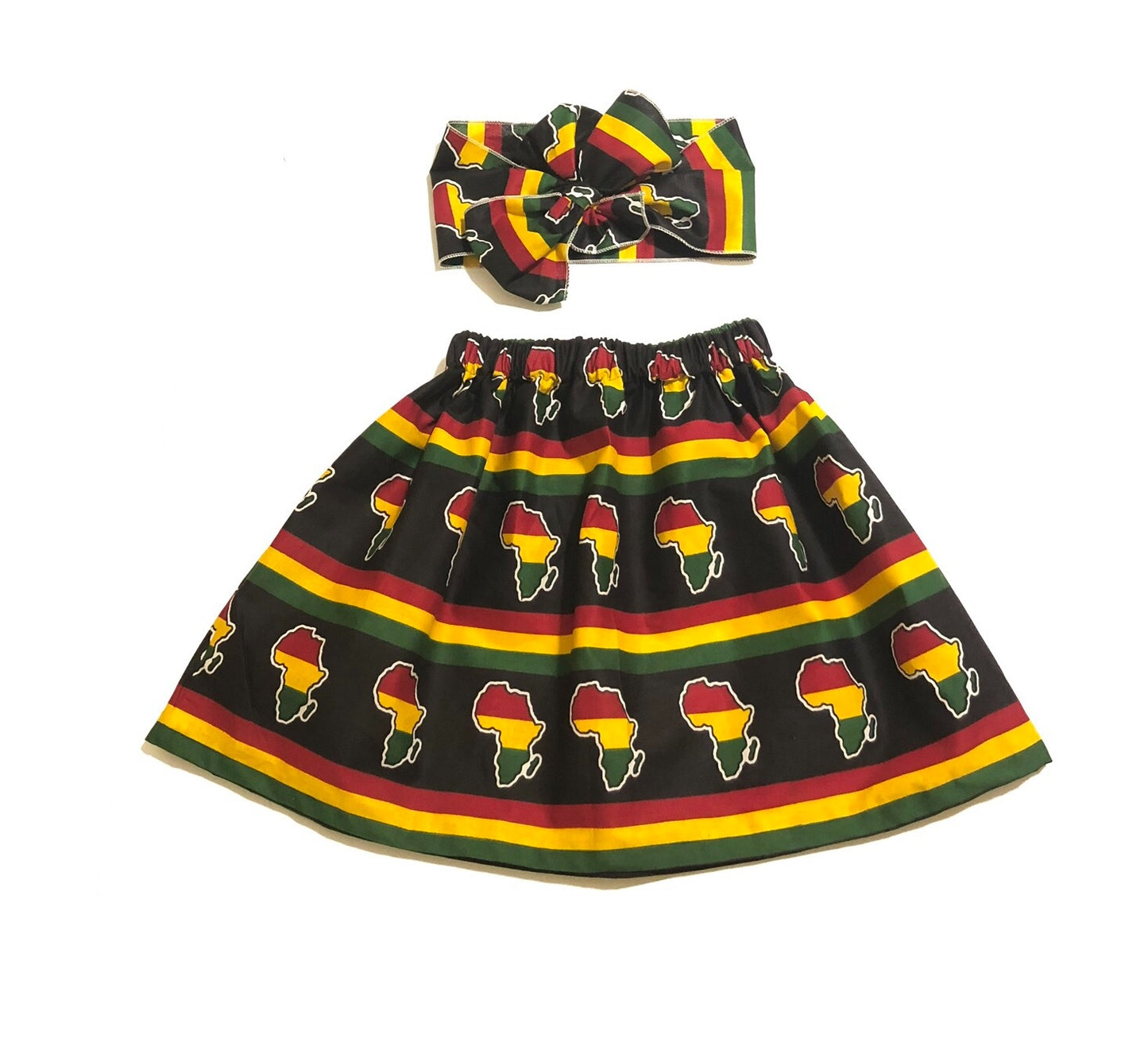 African Continent Skirt Set