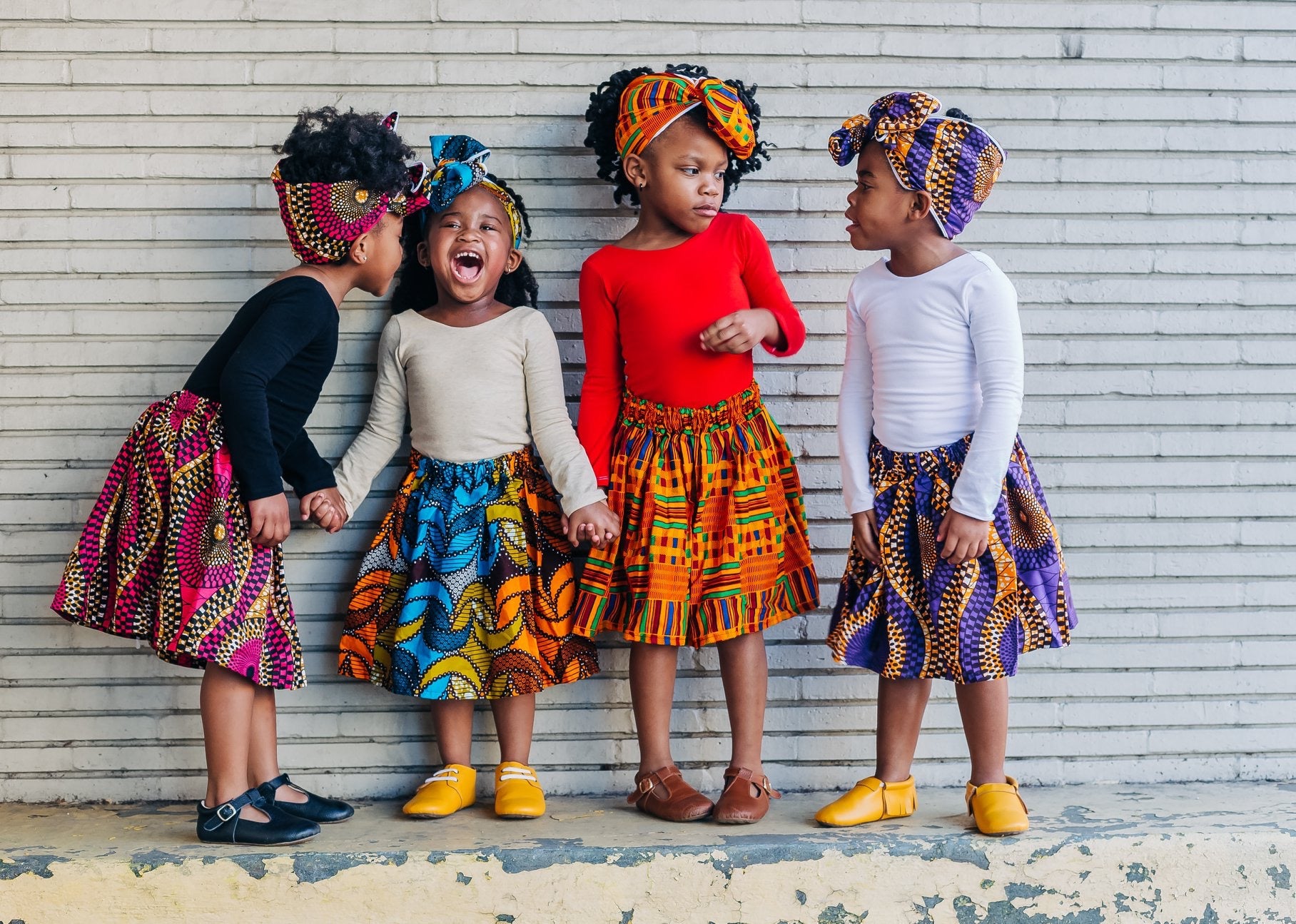 African Print Skirt Sets Group Shot