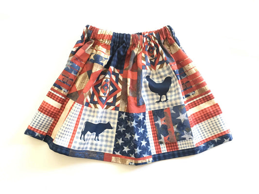 July 4th Farm Skirt