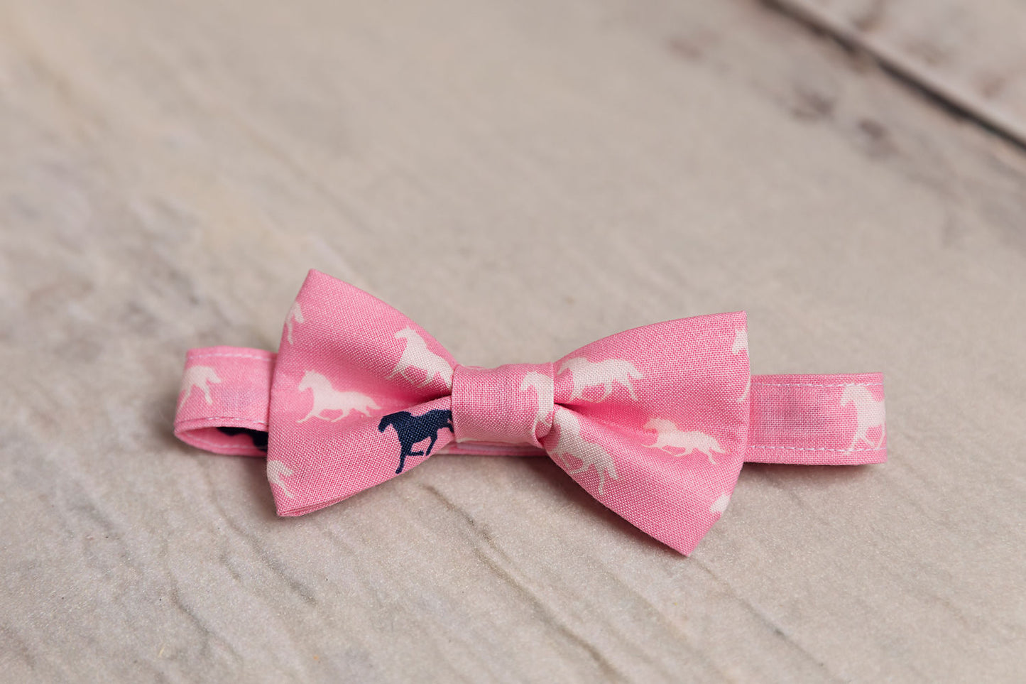 Boy’s Pink Horses Bow Tie