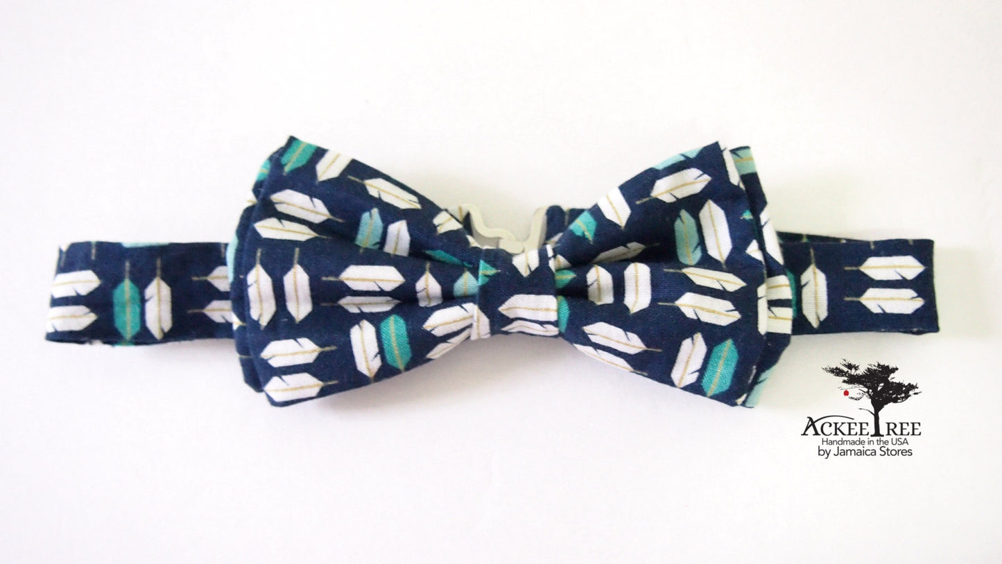 Navy Organic Cotton Bow Tie
